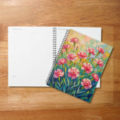 Planer mit rosa Nelken