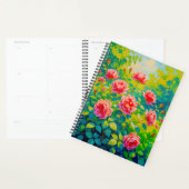 Planer mit rosa Rosen (Anzeige)