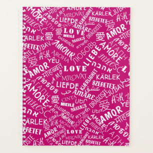 Planer mit Text LIEBE