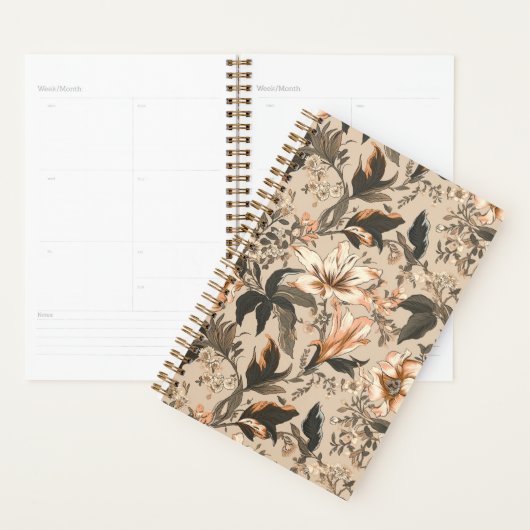 Planer mit Vintage-Blumenmuster (Anzeige)