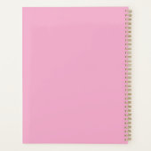 Planer-Notizbuch im rosa ästhetischen Stil Planer (Rückseite)