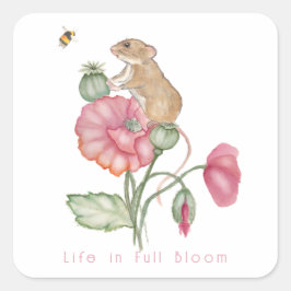 Planer Quadratischer Aufkleber