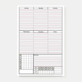 Planer-Seiten-Post-Iteinsatz Post-it Klebezettel (Vorderseite)