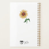 Planer | Sonnenblume | 5,5 x 8,5 | Wasserfarbe (Rückseite)