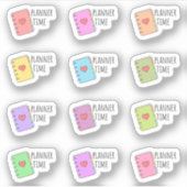 Planer Time Erinnerung Stationäre Notebook-Planer Aufkleber (Vorderseite)