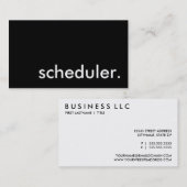 Planer. Visitenkarte (Vorne/Hinten)