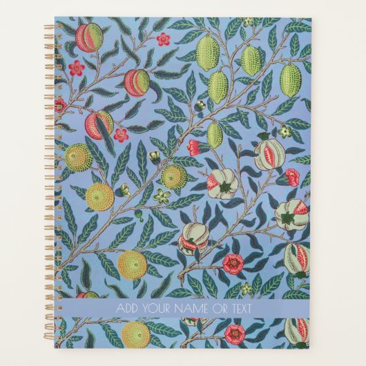 PLANER: WILLIAM MORRIS : BLAUE POMEGRANATES PLANER (Vorderseite)