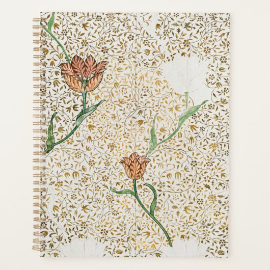 PLANER: WILLIAM MORRIS: GARDEN TULIP ZEICHNEND PLANER (Vorderseite)
