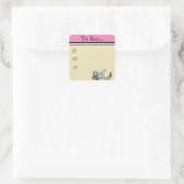 Planeraufkleber, Tagesplaneraufkleber Quadratischer Aufkleber (Tasche)