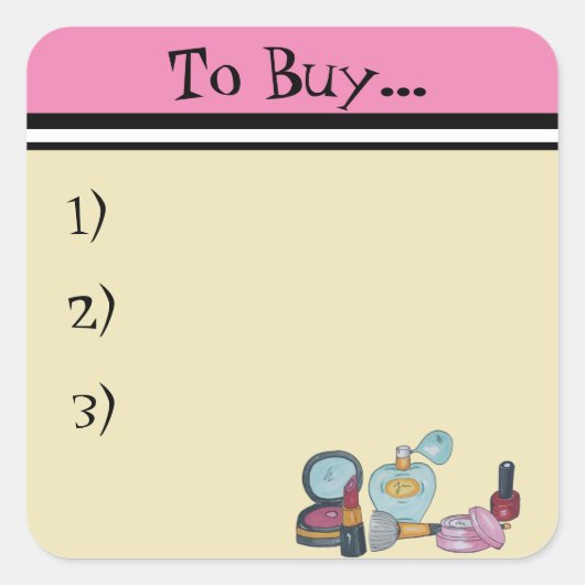 Planeraufkleber, Tagesplaneraufkleber Quadratischer Aufkleber (Vorderseite)