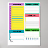 Planerblatt Poster (Vorne)