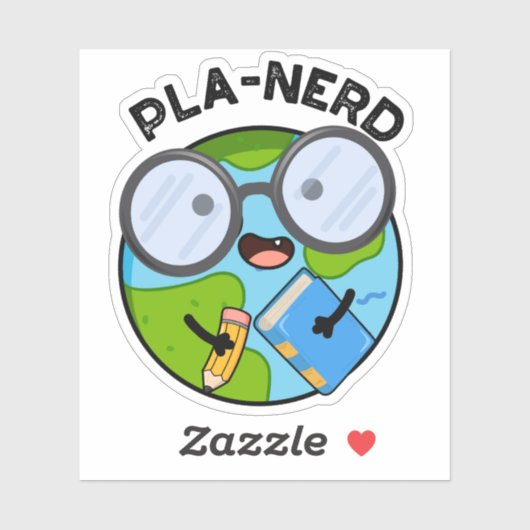 Planerd Funny Planet Puns Aufkleber (Blatt)