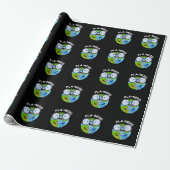 Planerd Funny Planet Puns Dark BG Geschenkpapier (Ungerollt)