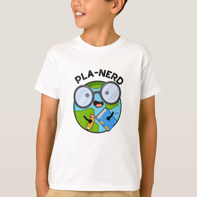 Planerd Funny Planet Puns T-Shirt (Vorderseite)