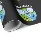 Planerd Lustige Planet Puns Dunkler Hintergrund Geschenkpapier (Rolleneckpunkt)