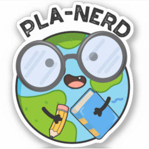 Planerd Lustige Planet-Wortspiele Aufkleber
