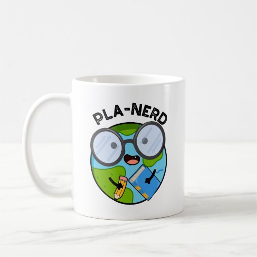 Planerd Lustige Planet-Wortspiele Kaffeetasse (Links)