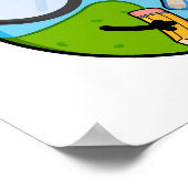 Planerd Lustige Planet-Wortspiele Poster (Ecke)