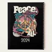 PLANERFRIEDEN ÜBER ALLES - PERSONALISIERTER HIPPIE PLANER (Rückseite)