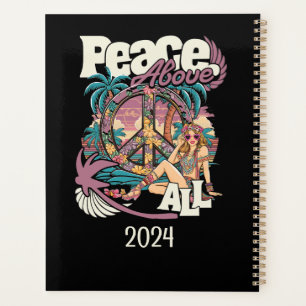 PLANERFRIEDEN ÜBER ALLES - PERSONALISIERTER HIPPIE PLANER