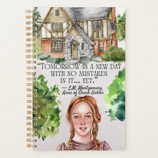 Planerin Anne von Green Gables Zitat Planer (Vorderseite)