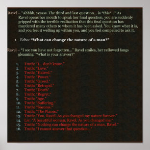 Planescape Torment Was kann die Natur verändern Poster