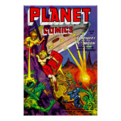 Planet Alien Sci-fi-Comic Poster (Vorderseite)