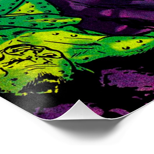 Planet Alien Sci-fi-Comic Poster (Ecke)