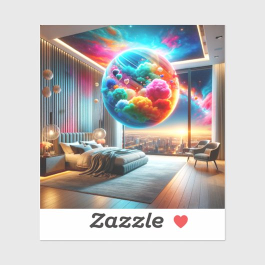 Planet Art Aufkleber (Blatt)