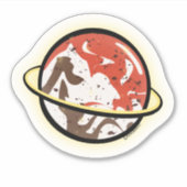 Planet-Aufkleber Aufkleber (Vorderseite)
