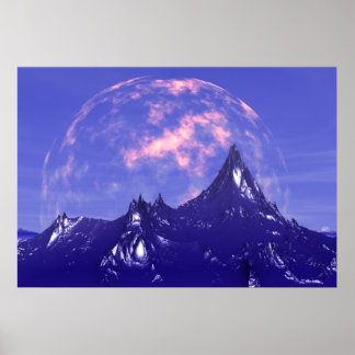 Planet aufsteigen auf dem Poster des Gipfels