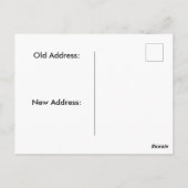 Planet Aufstieg des Weltraums neue Adresse Postkarte (Rückseite)