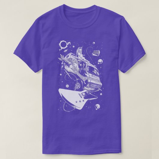 Planet avan van 70er Metallverstärkerrohr T-Shirt (Design vorne)
