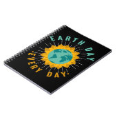 Planet Awareness Earth Day Sonnenblume Liebe Notizblock (Linke Seite)