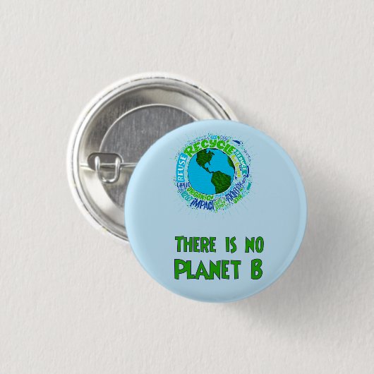 Planet B Button (Vorne & Hinten)