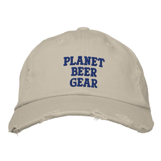 Planet Beer Gear Cap Bestickte Baseballkappe (Vorderseite)