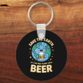 Planet Bier Erdtage retten Schlüsselanhänger (Vorderseite)