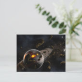 Planet Birth Postcard Postkarte (Stehend Vorderseite)