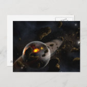 Planet Birth Postcard Postkarte (Vorne/Hinten)