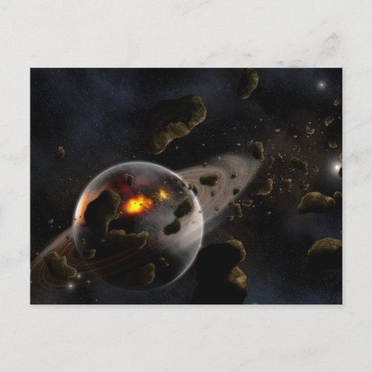 Planet Birth Postcard Postkarte (Vorderseite)