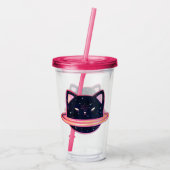 Planet Cat Acrylic Tumbler Acryltrinkbecher (Rückseite)