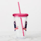 Planet Cat Acrylic Tumbler Acryltrinkbecher (Links)