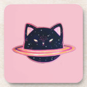 Planet Cat Beverage Coaster Getränkeuntersetzer (Vorderseite)