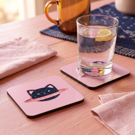 Planet Cat Beverage Coaster Getränkeuntersetzer