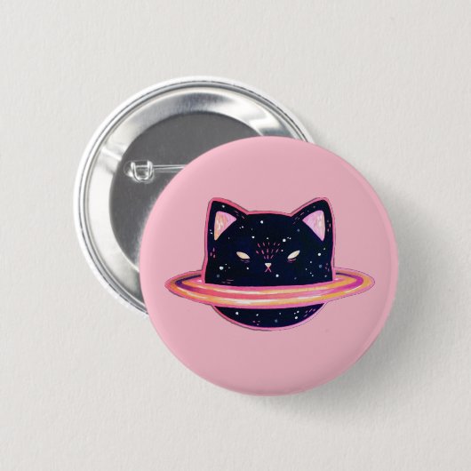 Planet Cat Button (Vorne & Hinten)