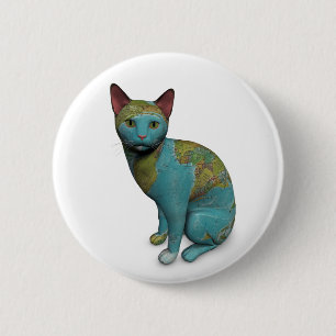 Planet Cat Button