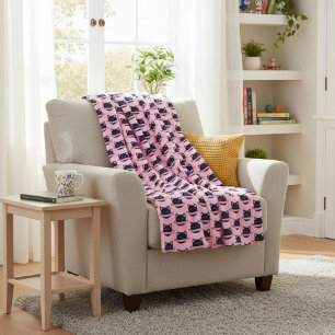 Planet Cat Fleece Blanket