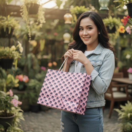 Planet Cat große Geschenktasche Große Geschenktüte