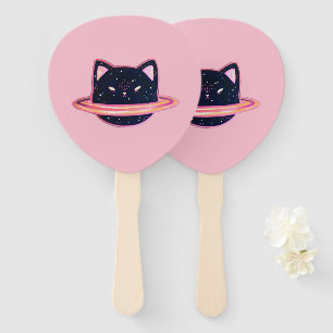 Planet Cat Hand Fan Fächer