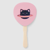Planet Cat Hand Fan Fächer (Vorderseite)